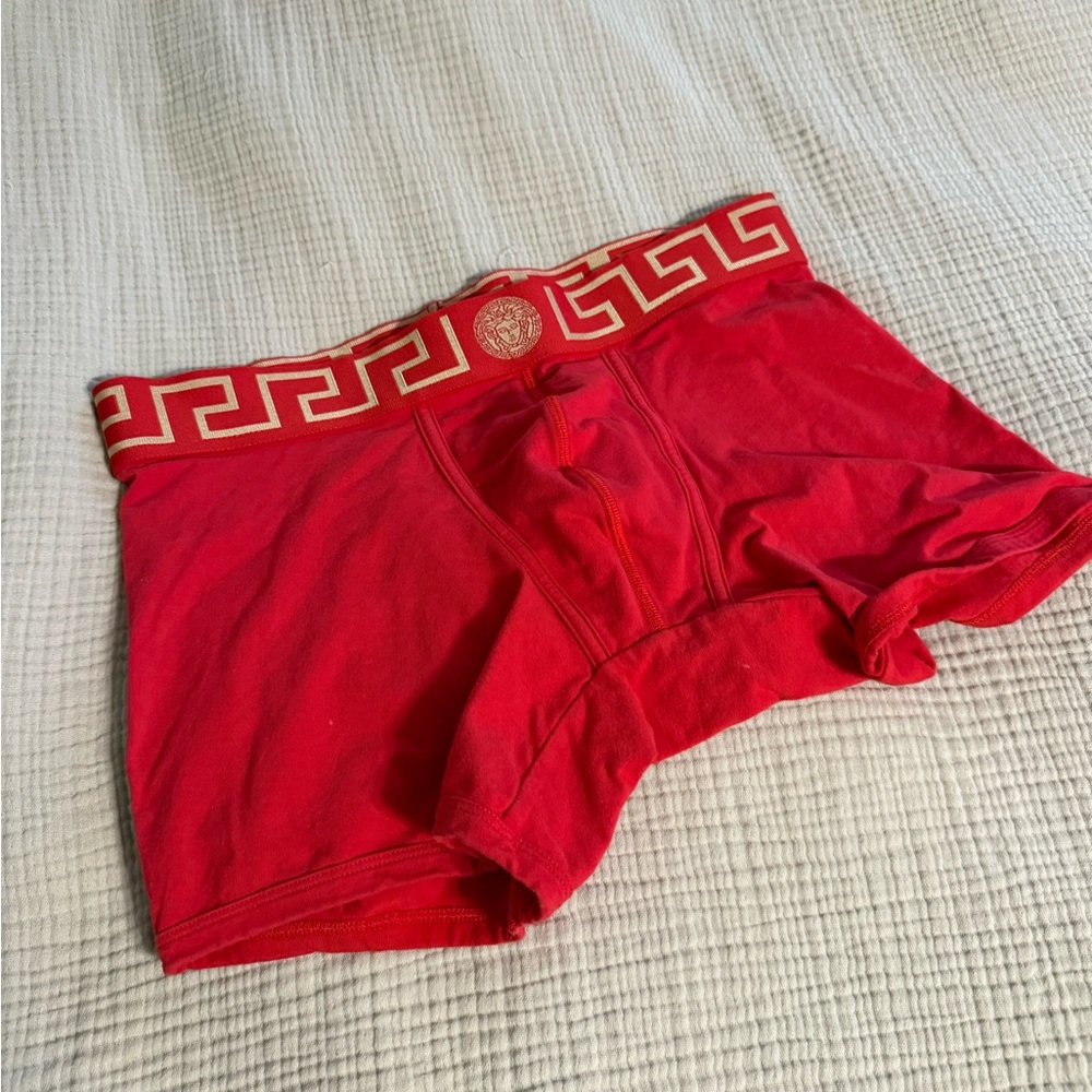 Versace Red Boxers with Gold Trim